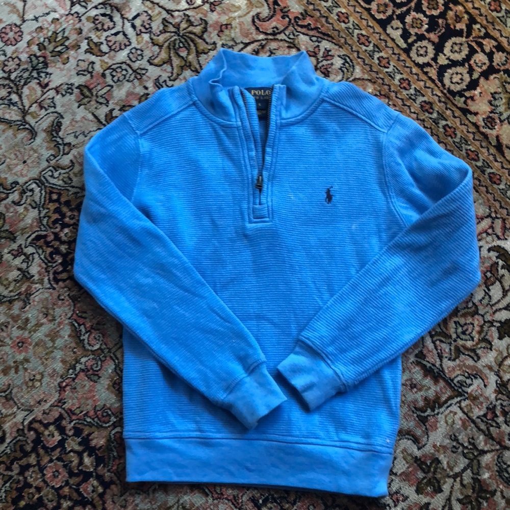 Boys waffle half zip